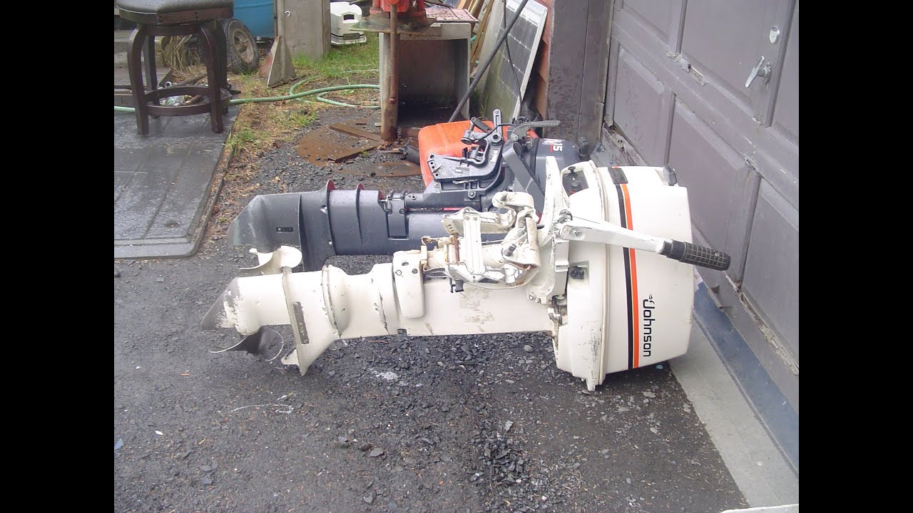 EVINRUDE 15 л.с., длинный вал, переделанный в короткий, часть 2