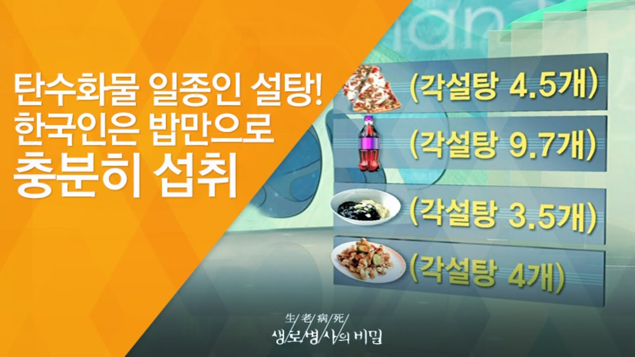 탄수화물 일종인 설탕! 한국인은 밥만으로 충분히 섭취 - (2011.5.21_372회 방송)_입맛을 바꾸면 건강이 보인다 - 단맛의 유혹