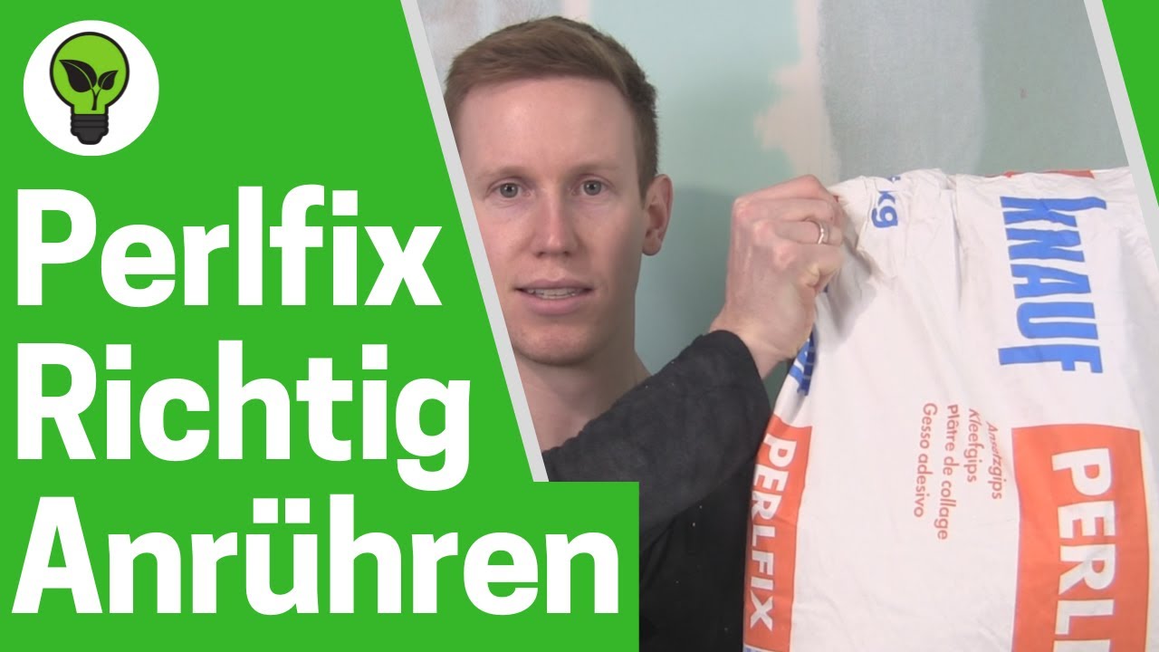Perlfix Anr&uuml;hren ✅ ULTIMATIVE ANLEITUNG: Wie Knauf Gipskleber & Ansetzbinder f&uuml;r Rigips Anmischen???