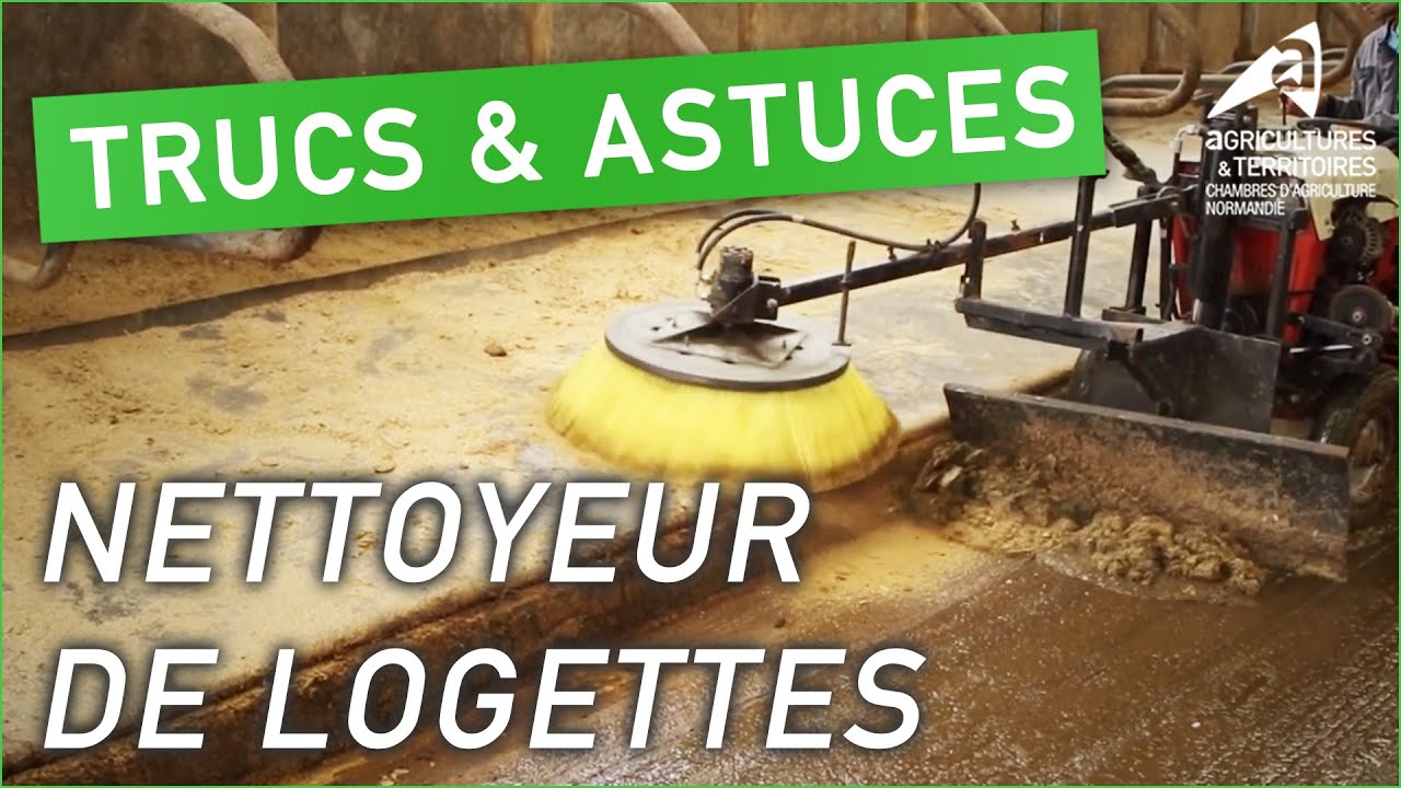 Trucs et astuces d’agriculteurs : Nettoyeur de logettes | Damien Crombez