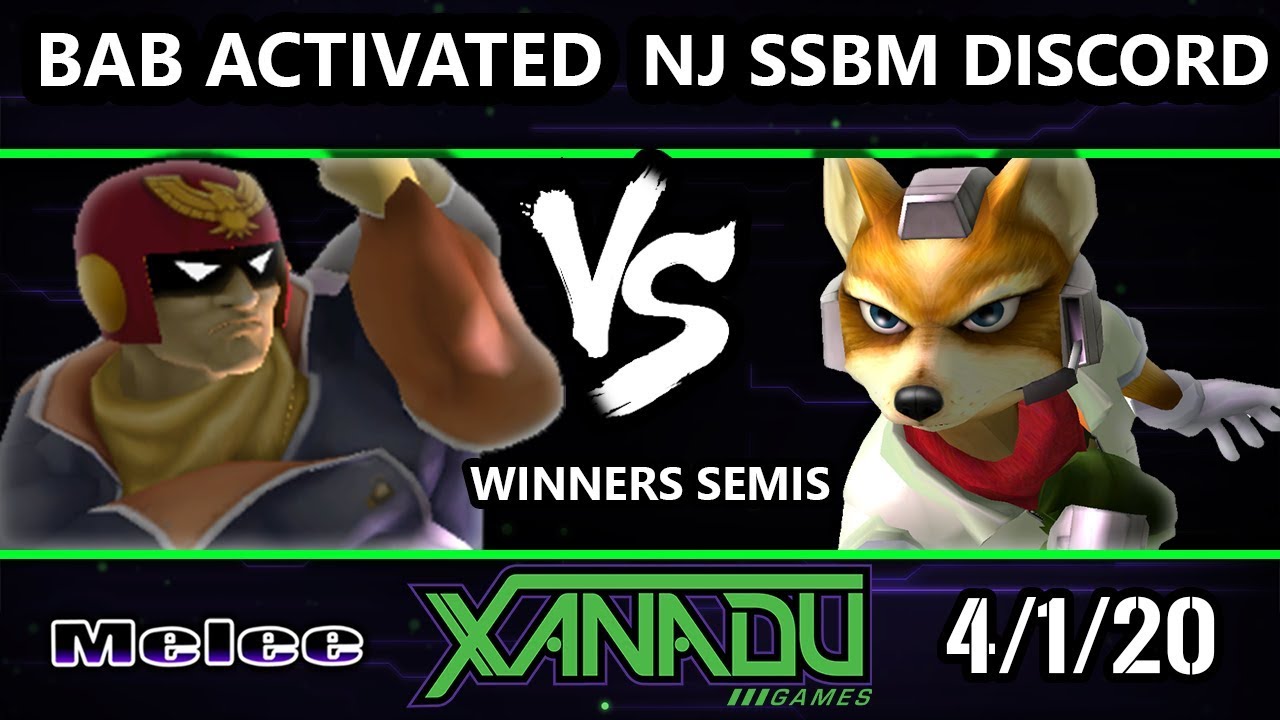 S@X 347 Online Winners Semis - Bab Activated (Falcon) Vs. NJ SSBM Discord (Fox) Smash Melee