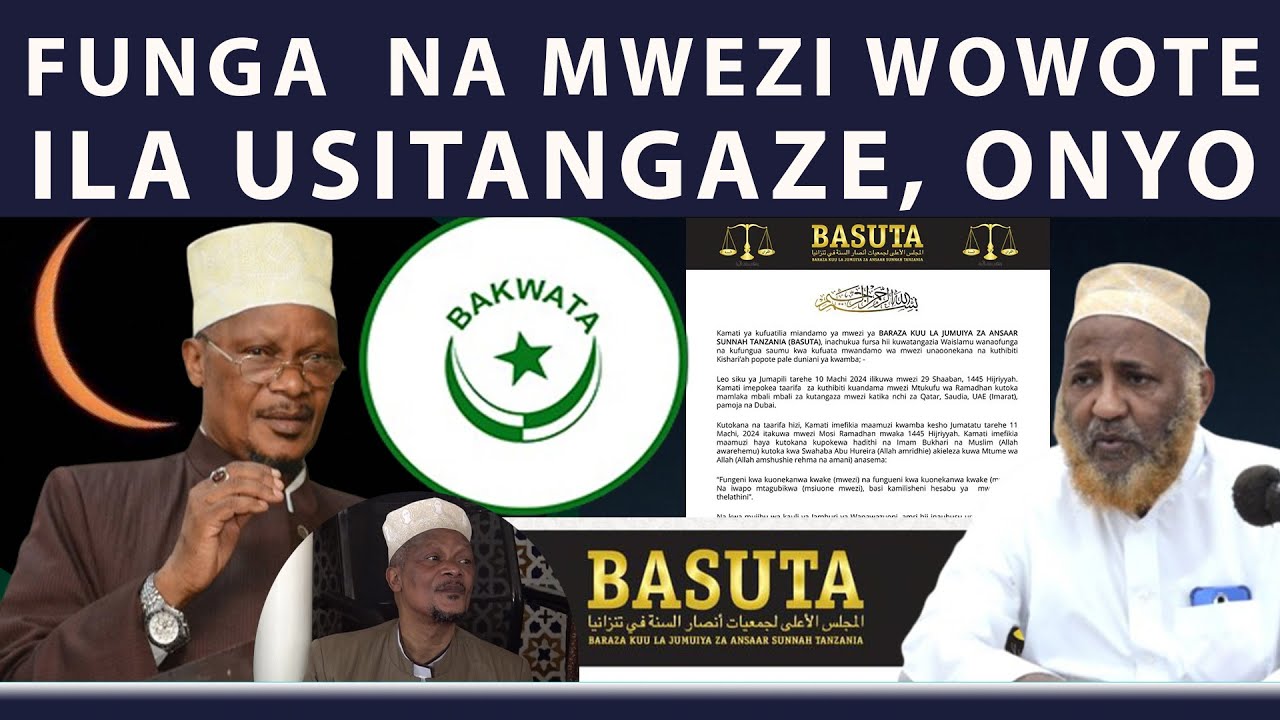MUFTI ATOA ONYO ZITO JANA MWEZI HAUKWANMDAMA, HAKUNA TASISI YENYE MAMLAKA YA KUTANGAZA,NI BAKWATA TU