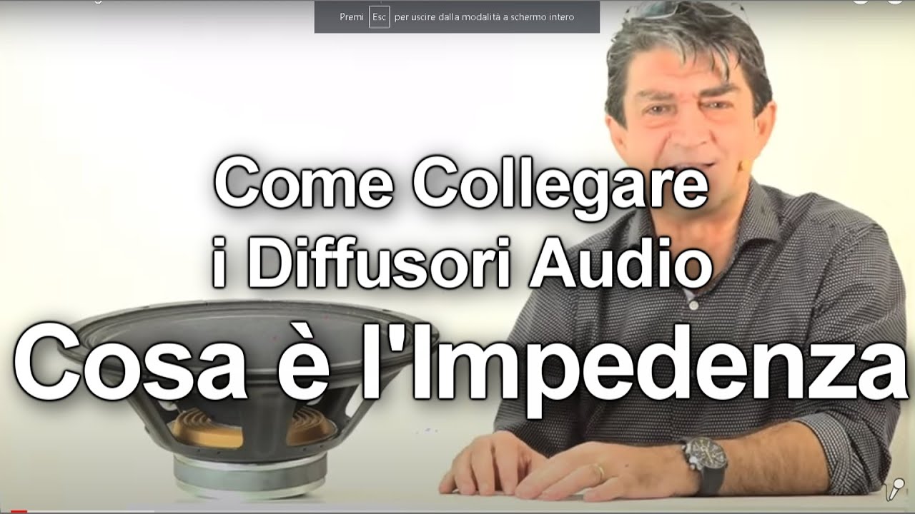 Come collegare diffusori audio: il Concetto di Impedenza.