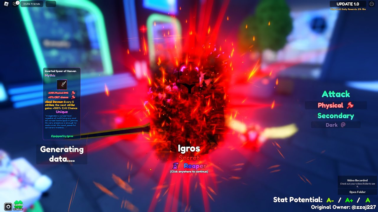 [UPD 1] Anime Realms Secret Igris Showcase