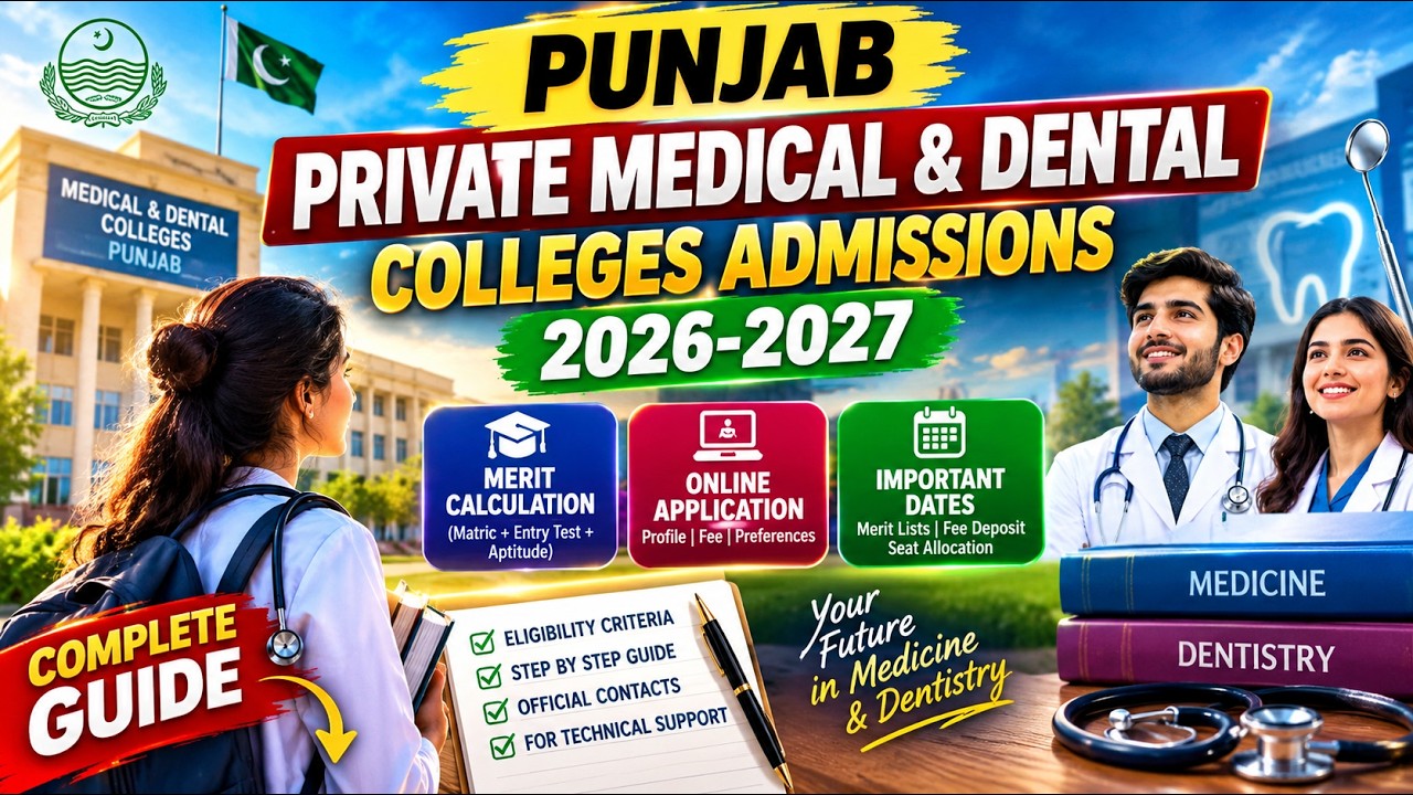 Punjab Private Medical & Dental Colleges Admissions 2026-27 | Complete Admission Guide