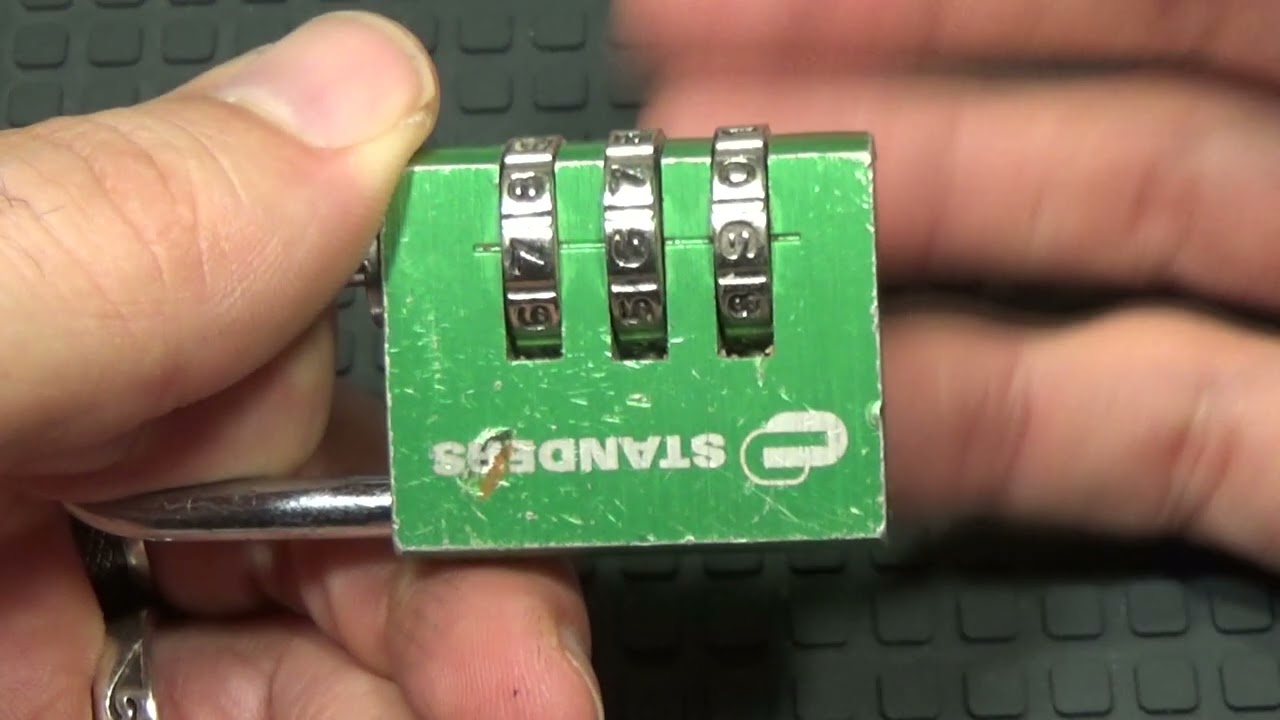 931 DECODIFICACIÓN DE CANDADO DE 3 DIALES STANDERS  sub eng