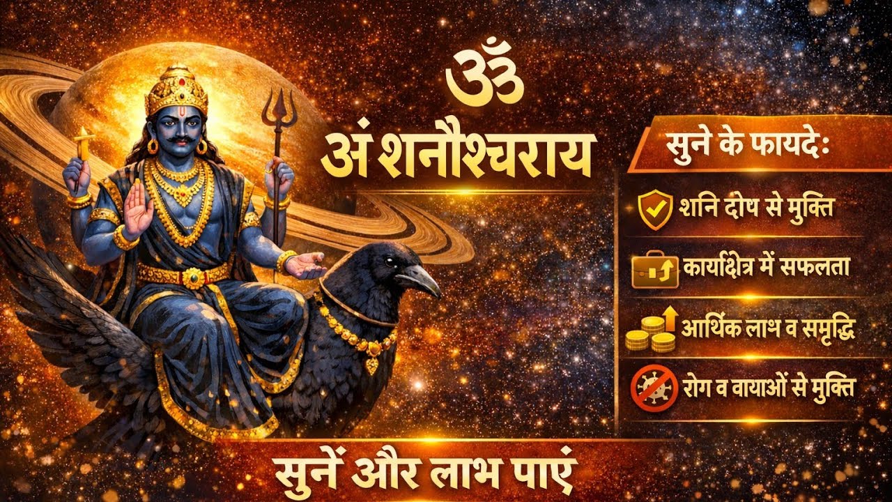 शनि देव कृपा पाएं | शनि मंत्र सुनने से चमत्कारी लाभ | Shani Dev Mantra | Powerful Shani Mantra💫💫