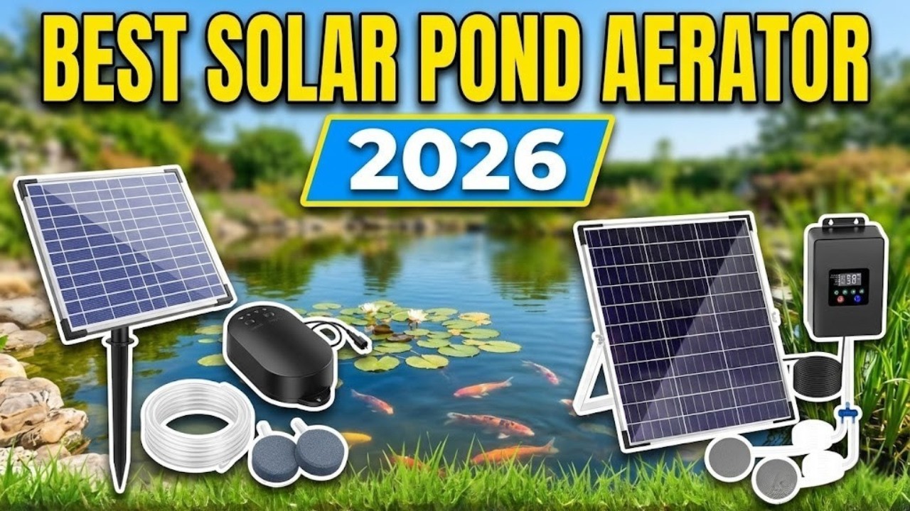 5 лучших солнечных аэраторов для прудов в 2026 году для здоровой экосистемы