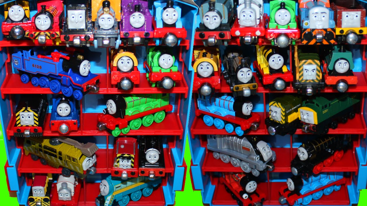 Thomas and Friends take n play tank engines Collection and Train Thief!