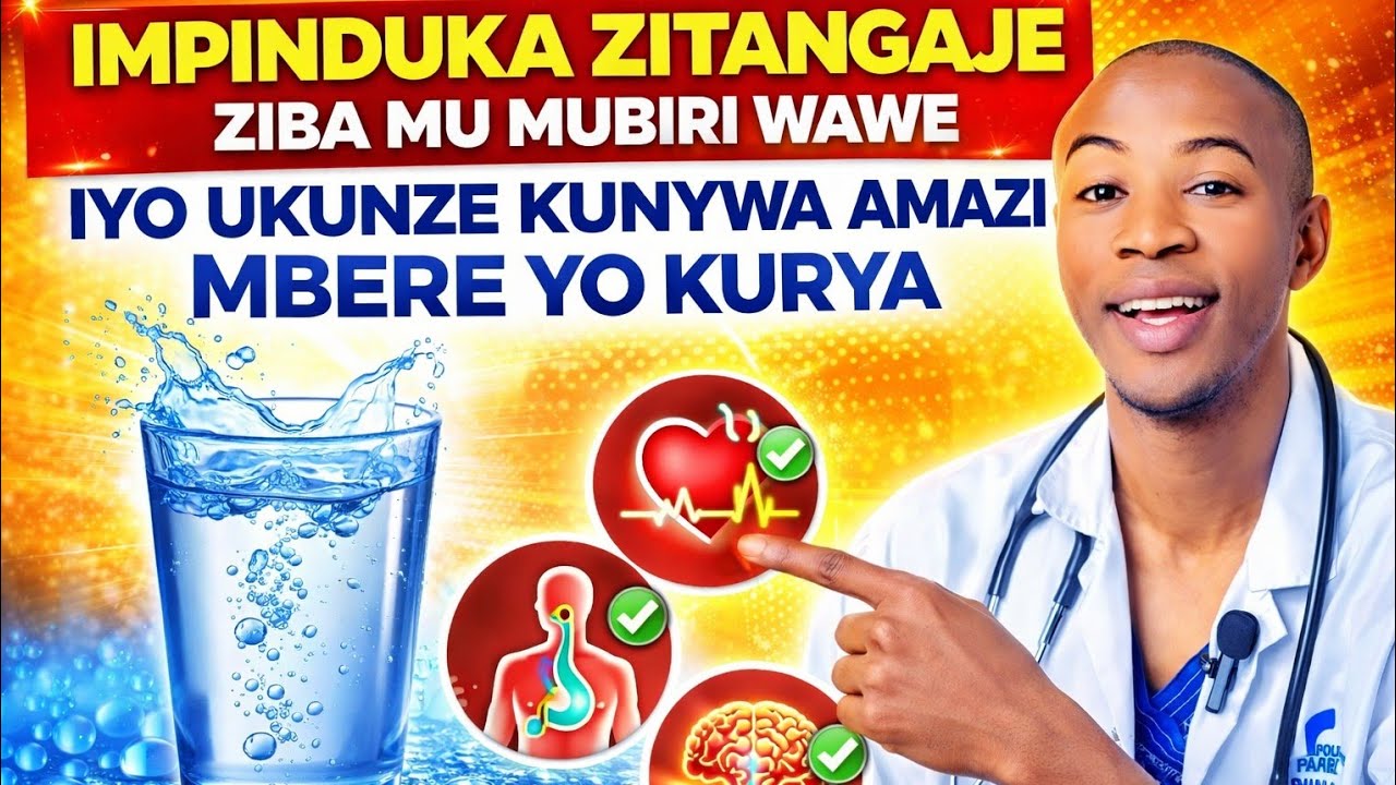 KUNYWA AMAZI MBERE YO KURYA: DORE IMPINDUKA ZITANGAJE ZIBA MU MUBIRI WAWE IYO UKUNZE KUNYWA AMAZI