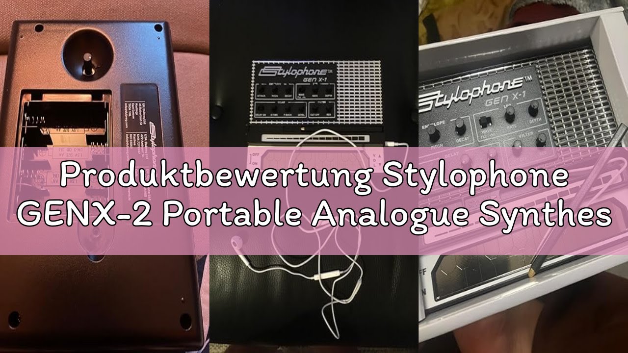Produktbewertung Stylophone GENX-2 Portable Analogue Synthesizer with Built-in Speaker, LFO, Filter,