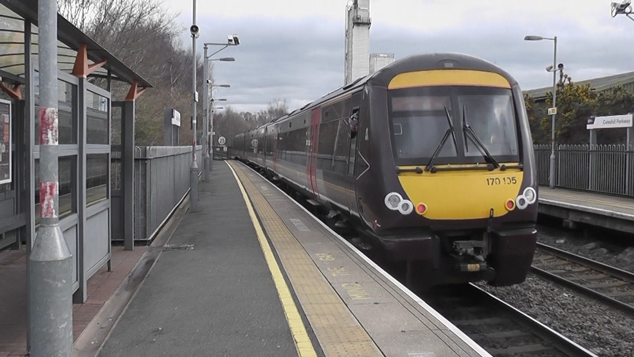 Trains at Coleshill Parkway