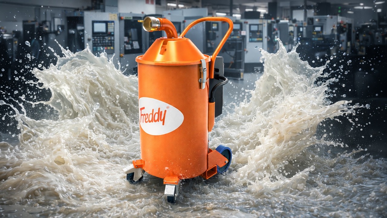 Remove and recycle coolant in under 60 seconds with Freddy Vacuums!