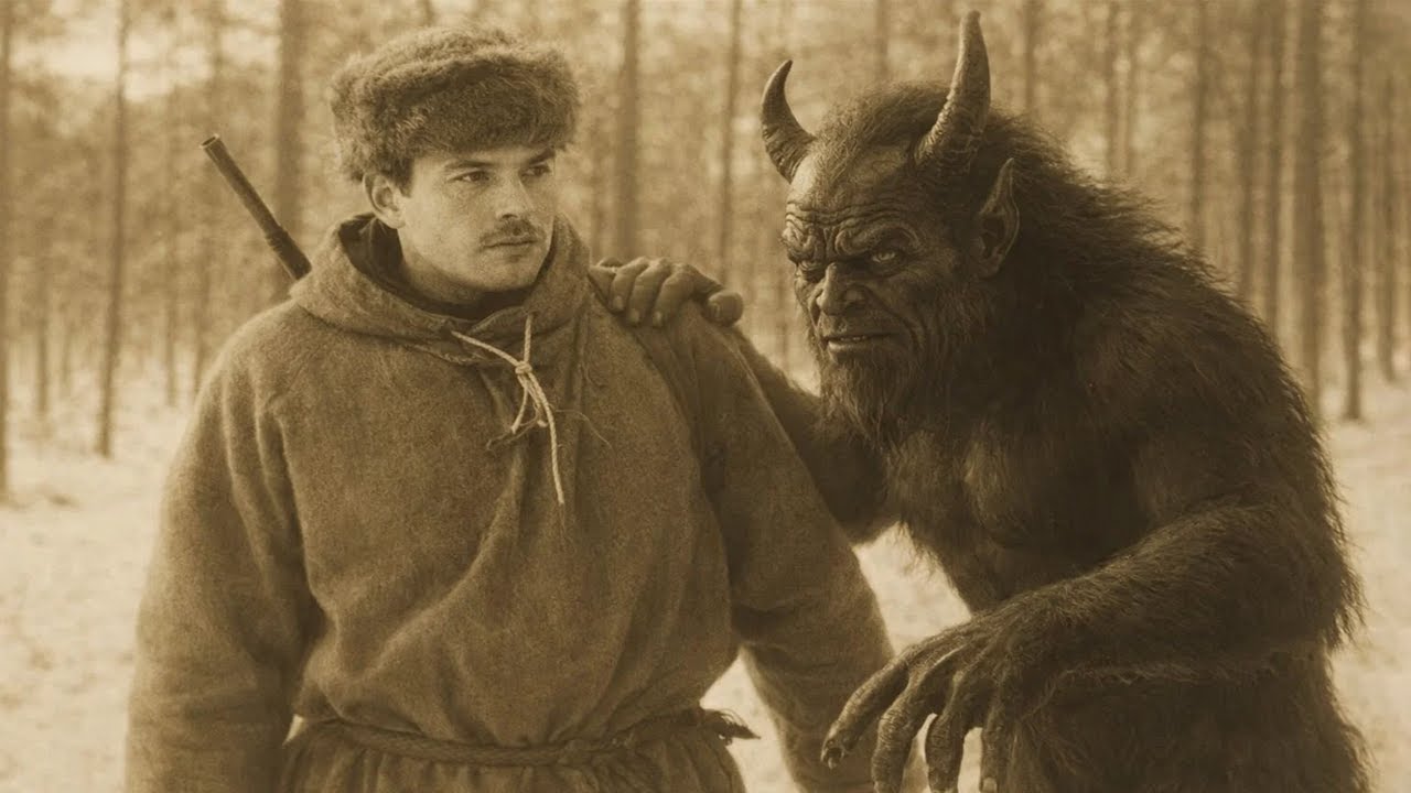 Tažný lovec se setkal s ČERTEM ve staré chatrči v tajze.