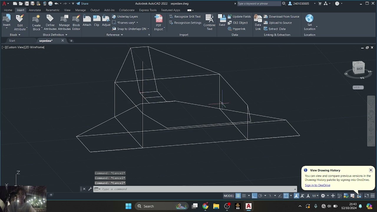 Design FSAE Frame With AutoCAD-WENY PUTRI TAMBUNAN 2401030011-TEKNIK PERKAPALAN 2O24