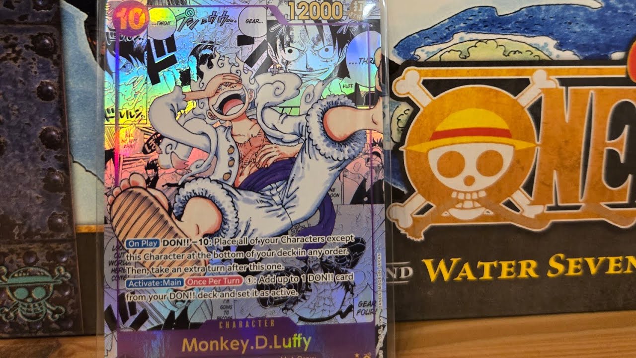 MANGA LUFFY pull!!! OP05 Secret Rare on First Box!
