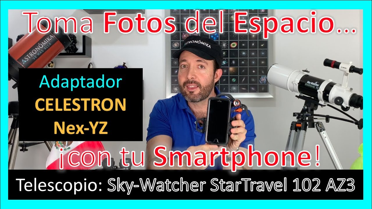 ¡Toma fotos del Espacio con tu Celular! Adaptador para Telescopios y Binoculares CELESTRON NexYZ