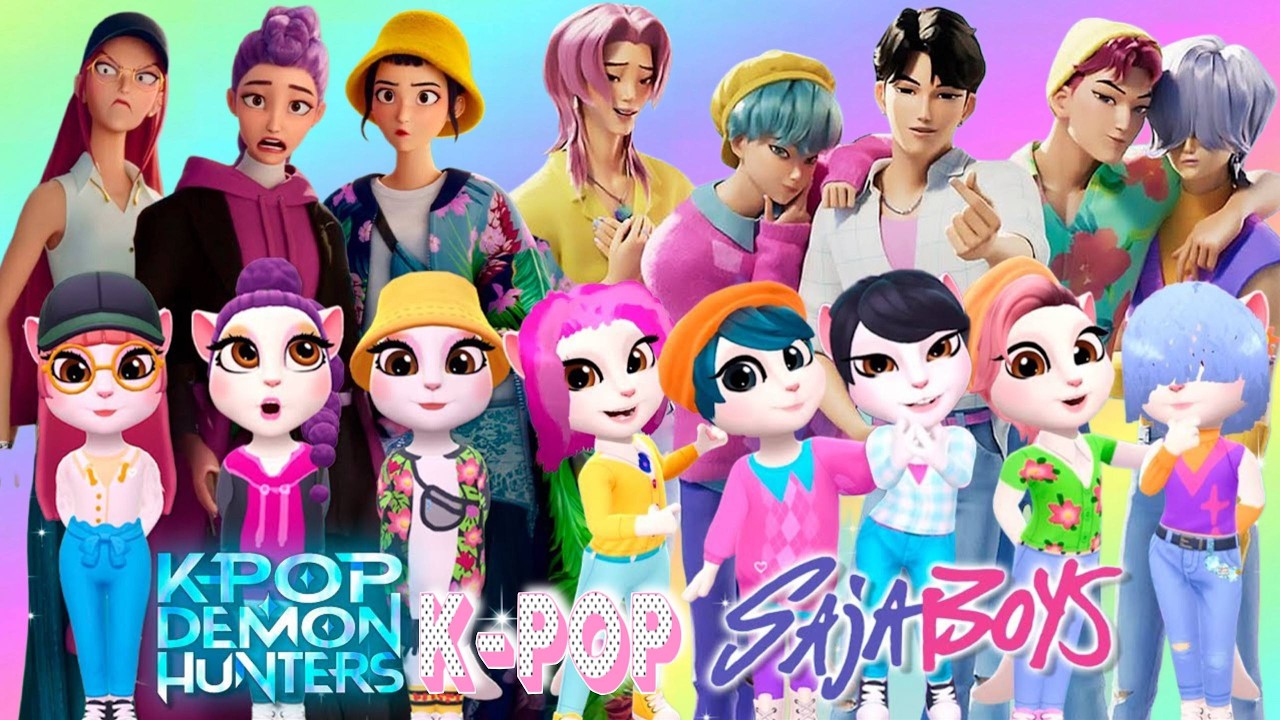 🎵 My Talking Angela'm 2😻 || K - POP DEMON HUNTERS || Saja Boys || new Update || Cosplay