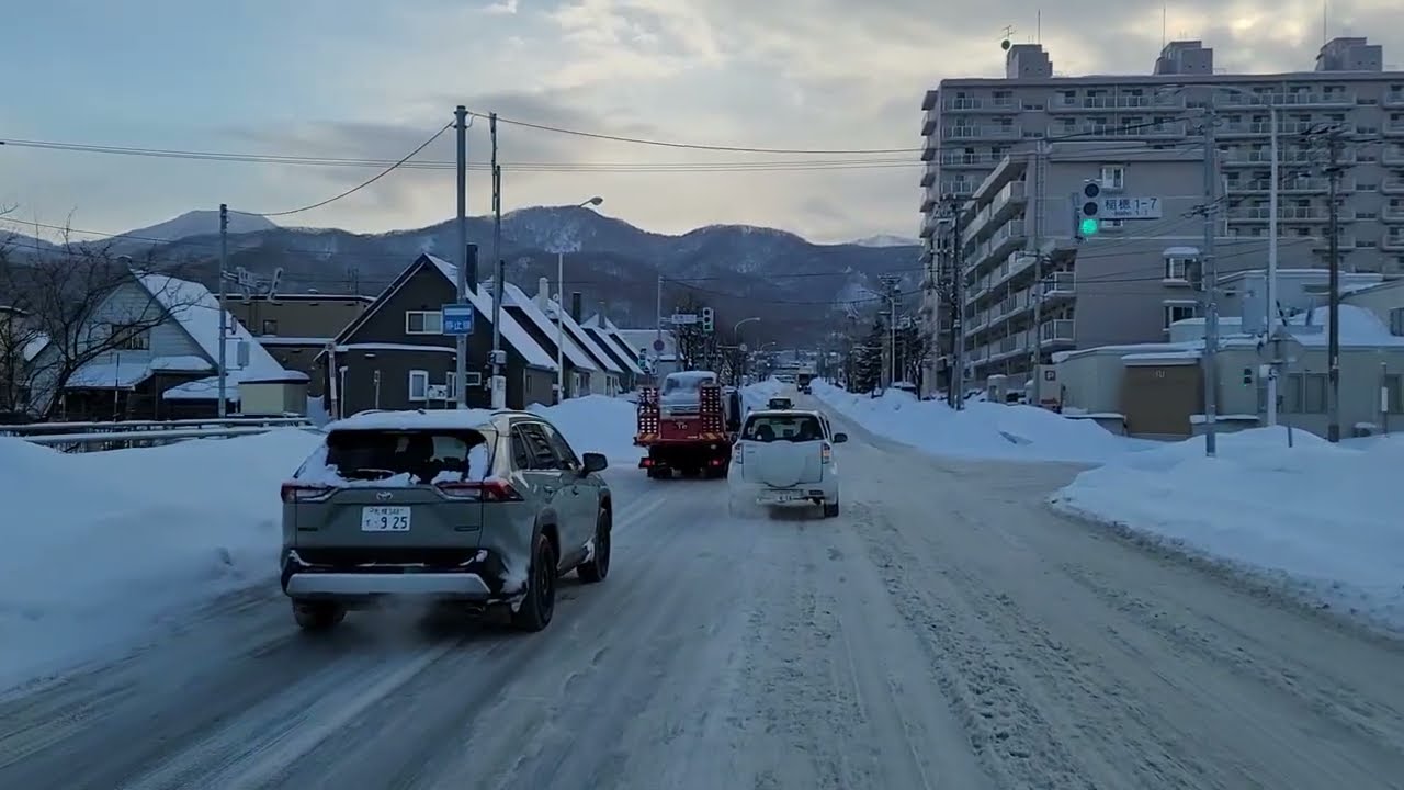 札幌市手稲区曙4条3丁目～曲長通～二十四軒手稲通～稲穂1条7丁目　ドライブ　2026年1月