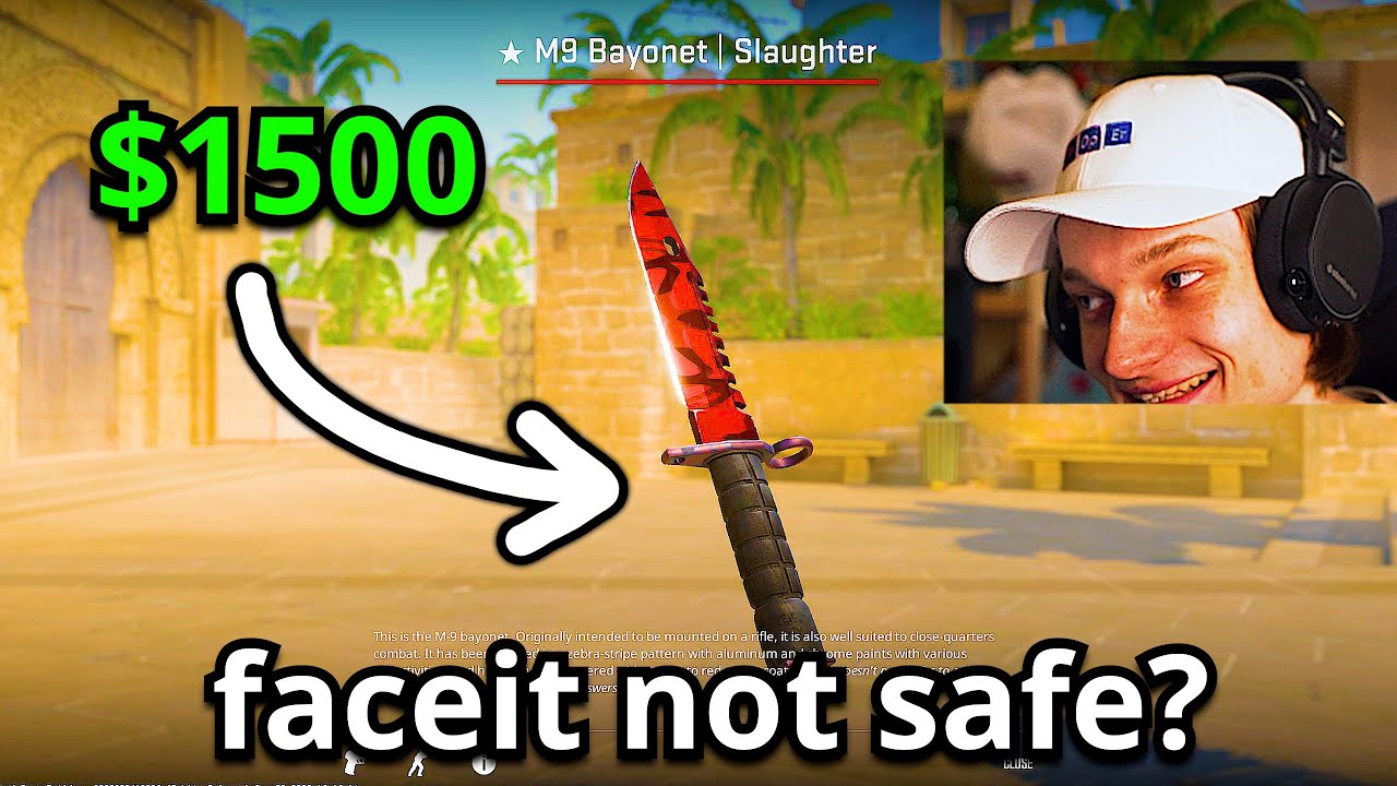 he logged in FACEIT and got scammed...