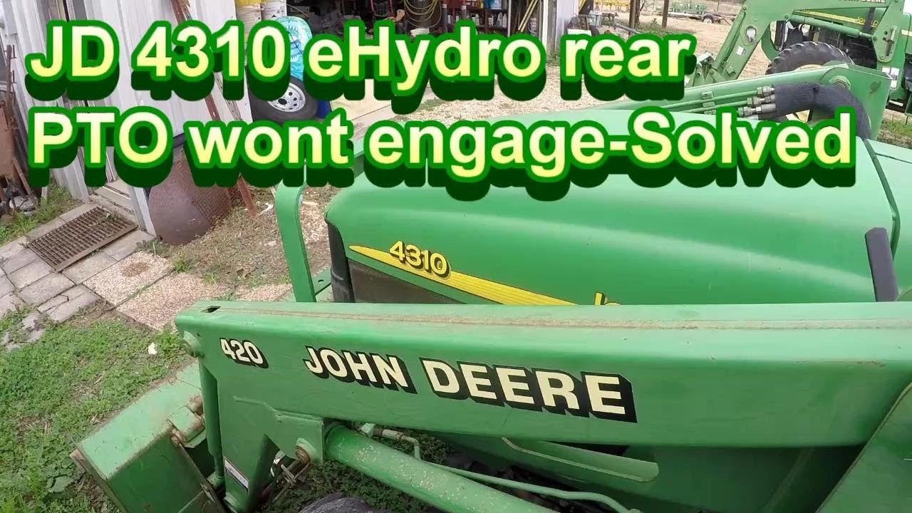 John Deere 4310 eHydro PTO problem: Solved