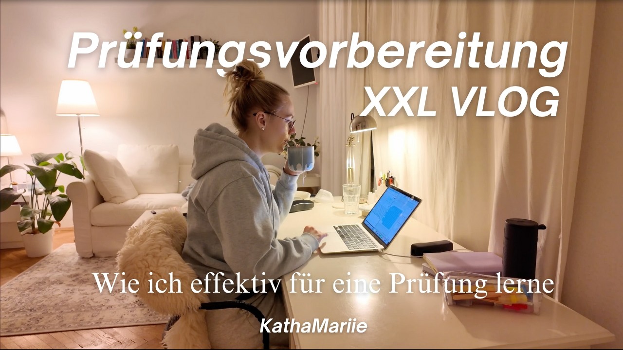 XXL VLOG Pr&uuml;fungsvorbereitung I Wie ich mich effektiv auf eine Pr&uuml;fung vorbereite I KathaMariie