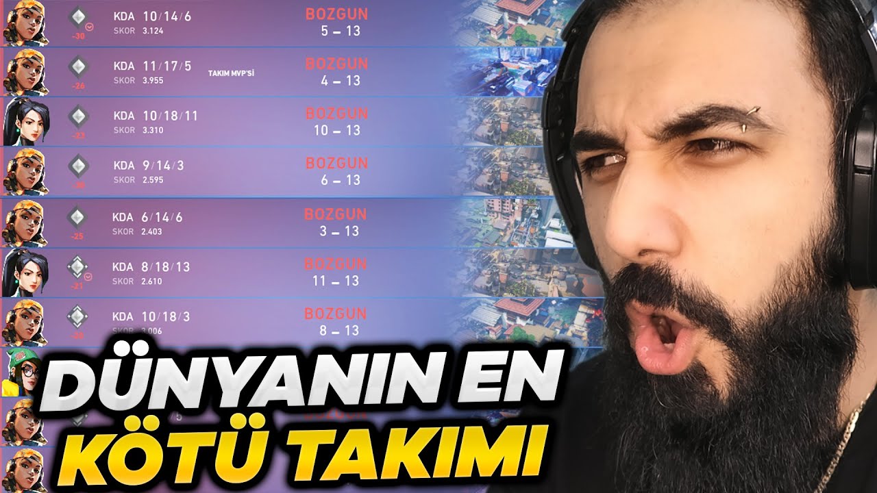 DÜNYANIN EN KÖTÜ TAKIMI İLE VALORANT OYNAMAK!!  🤬🤬 | Barış Can