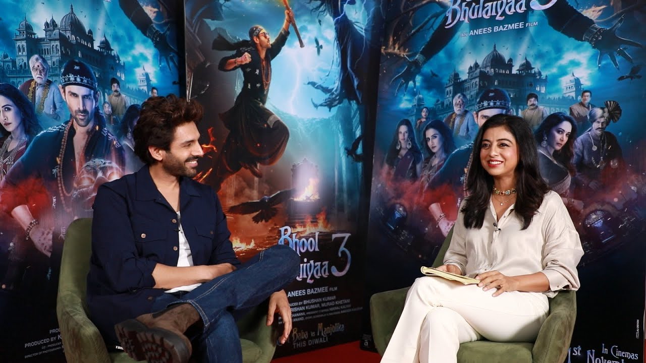 Kartik Aaryan Interview I Bhool Bhulaiyaa 3 I Atika Farooqui I SatyaPrem Ki Katha IManifesting Love