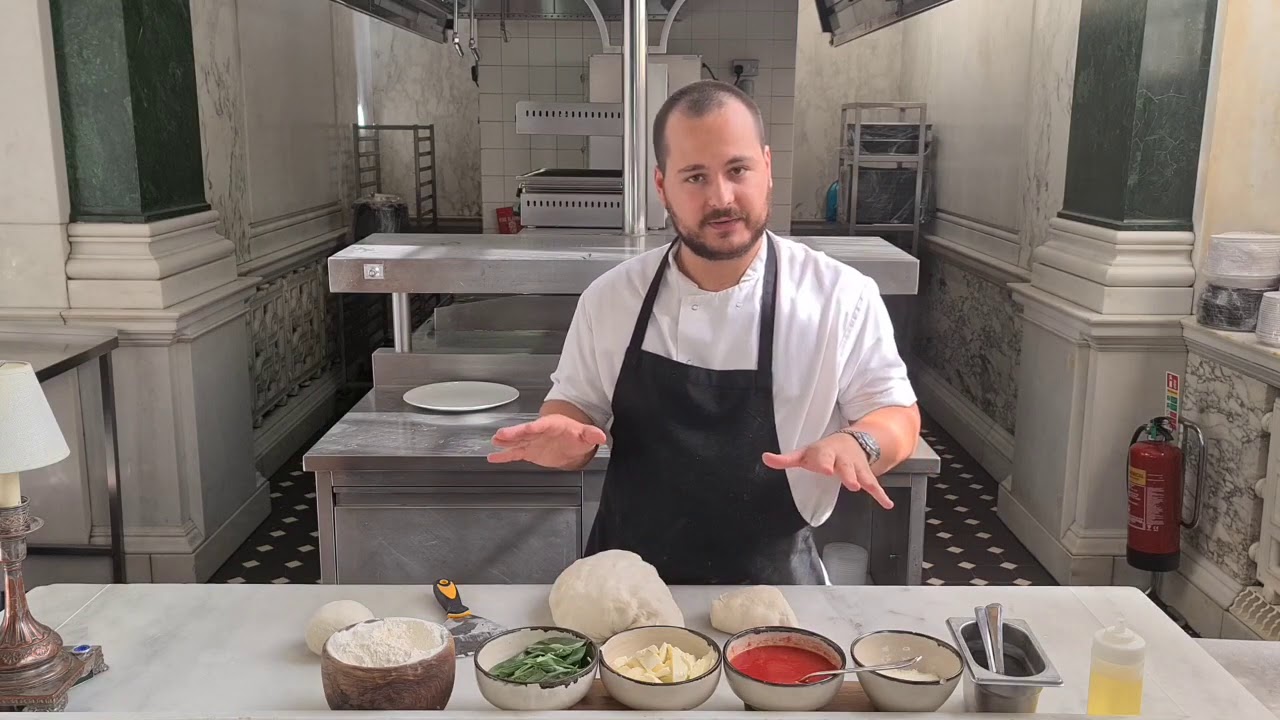 The Ned's Sou Chef, Roberto Buono, shows us to make a pan pizza.