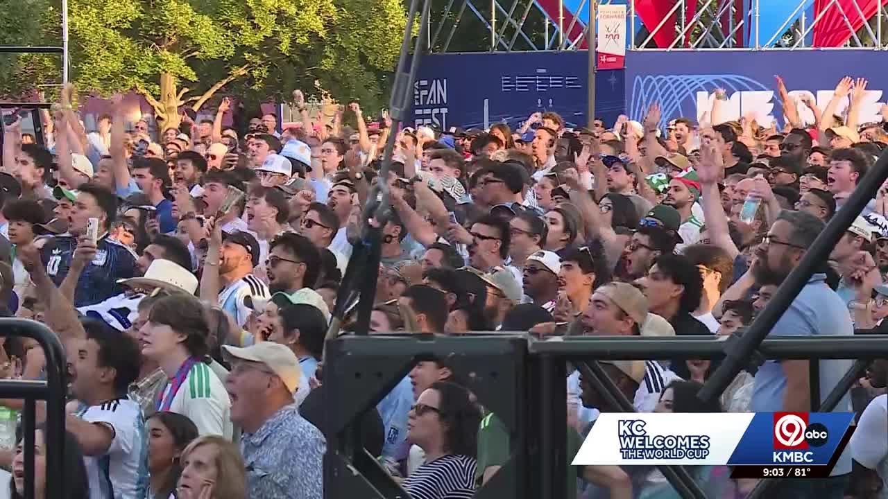 World Cup KC: Thousands gather at FIFA Fan Fest for Argentina-Algeria opener