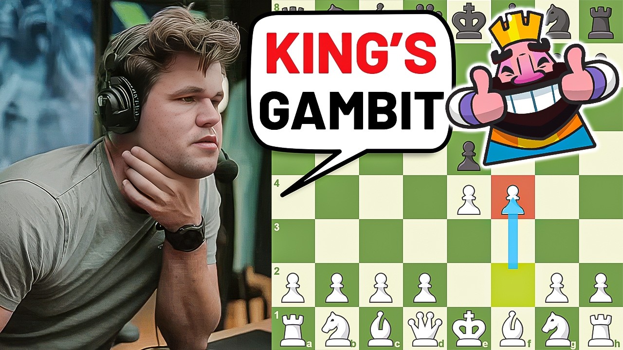 Magnus Carlsen Teaches the Deadly King’s Gambit! ♟️🔥