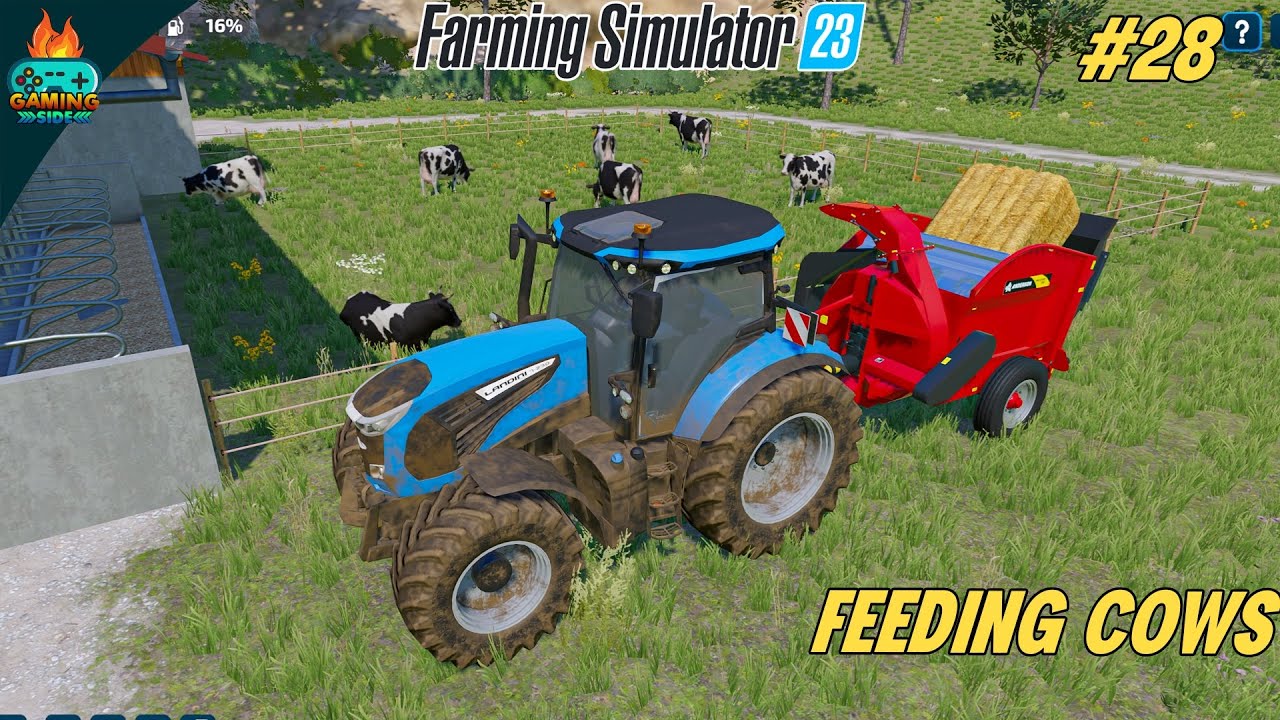 Let’s play Amberstone #28- Finally Feeding Cows! Farming Simulator 23 Mobile Urdu Hindi