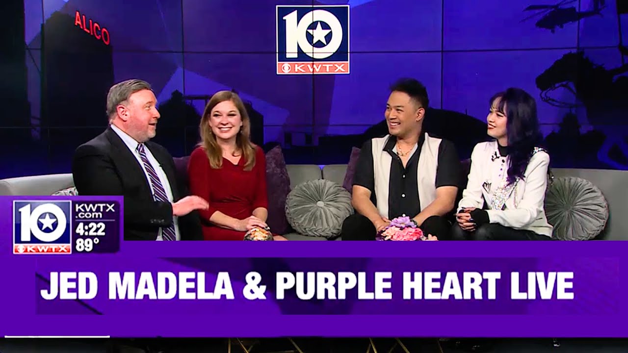 Filipino singers Jed Madela & PurpleHeart  Live on International News | KWTX 10