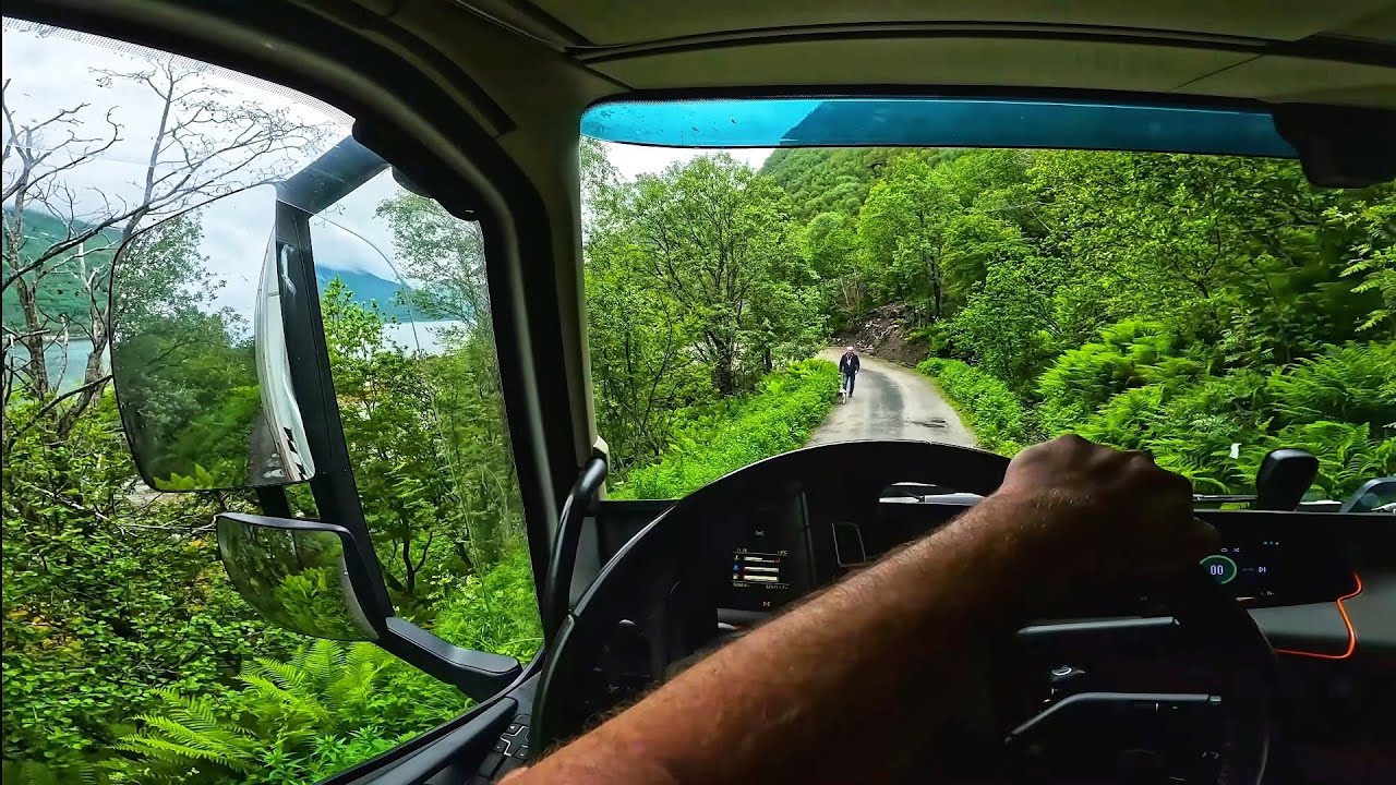 I love this tiny roads 😍POV Truck Driving Norway 4K60 Volvo FH540