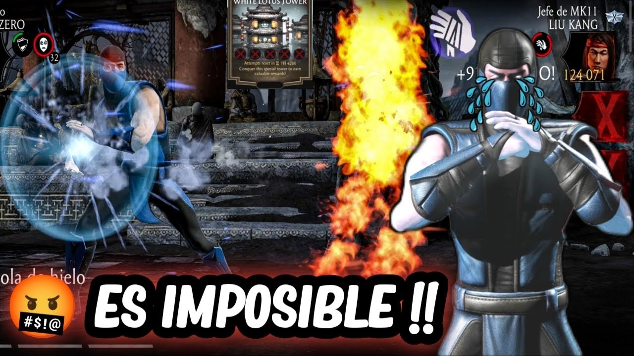 Batalla 200 de la TORRE LOTO BLANCO Normal con SUB-ZERO KLÁSICO ❄️. Mortal Kombat Mobile