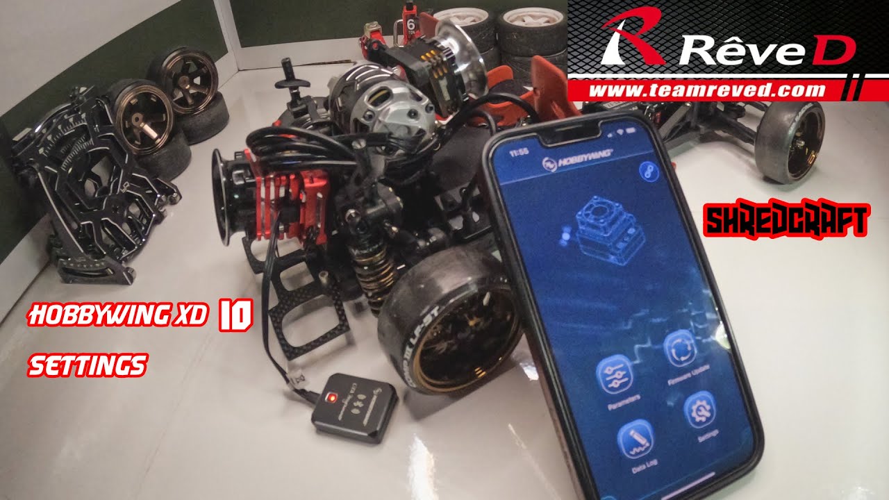 RC Drift ESC Settings - Hobbywing XD10 #rcdrift #rcdrifting