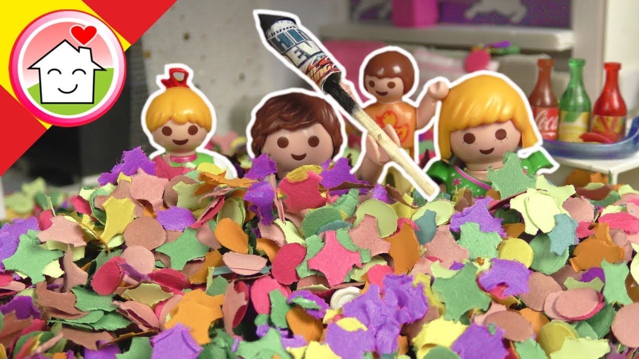 Playmobil en español Fiesta de Nochevieja en casa de la familia Hauser