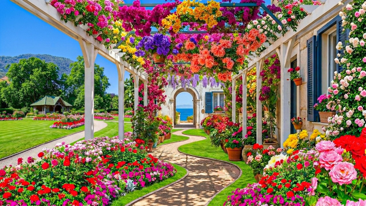 Most Beautiful Garden Walk 2026 🌸 Relaxing Flower Landscapes to Rest Your Mind & Refresh Your Soul