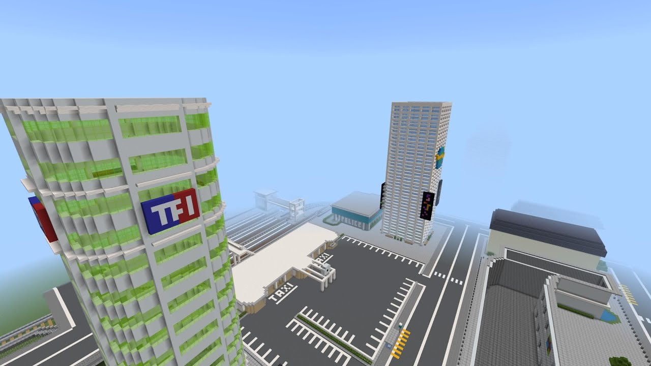 Je vous présente ma ville Minecraft !!!!