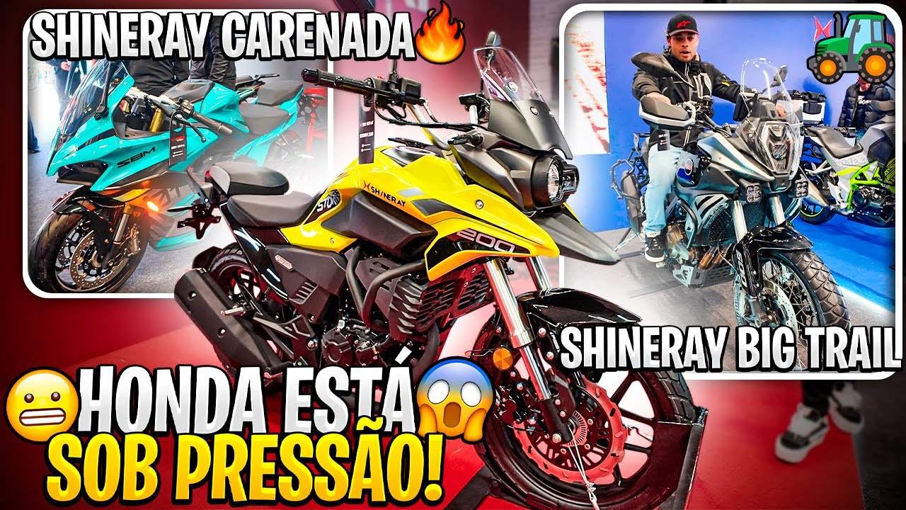 SHINERAY COLOCOU PRESSÃO NA HONDA!! MAIS DE 10 LANÇAMENTOS DA SHINERAY