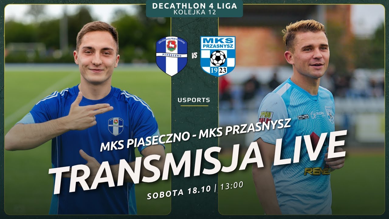 LIVE | Decathlon 4 liga: MKS Piaseczno - MKS Przasnysz