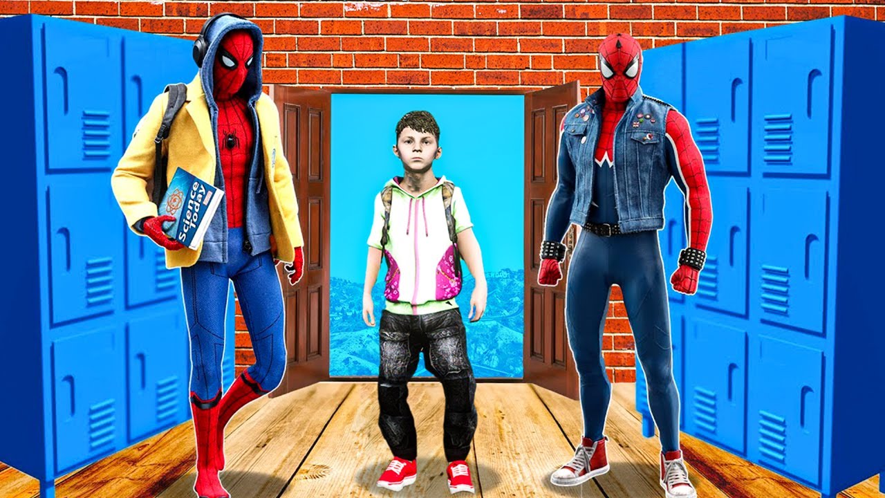 Joining SPIDERMAN SCHOOL In GTA 5!