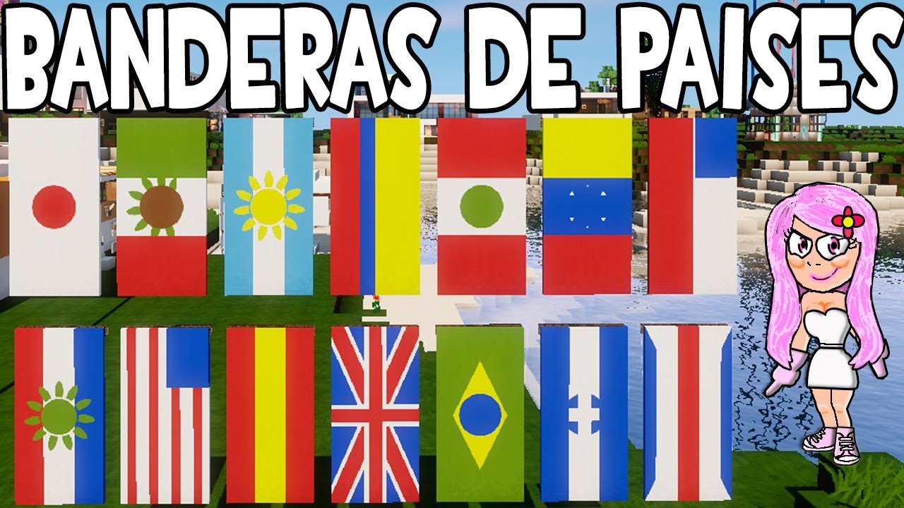 TUTORIAL DE BANDERAS EN MINECRAFT | COMO HACER LA DE TU PAÍS