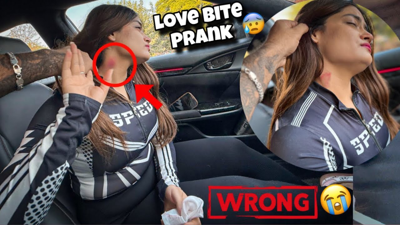 He Slapped Me 😭Love Bite Prank Fail💔