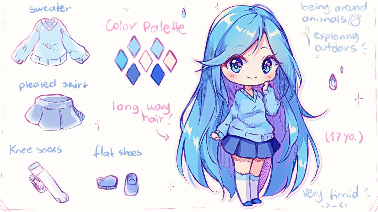 【Speedpaint】 Sapphire - Sketch Reference (Hyan Timelapse #88)