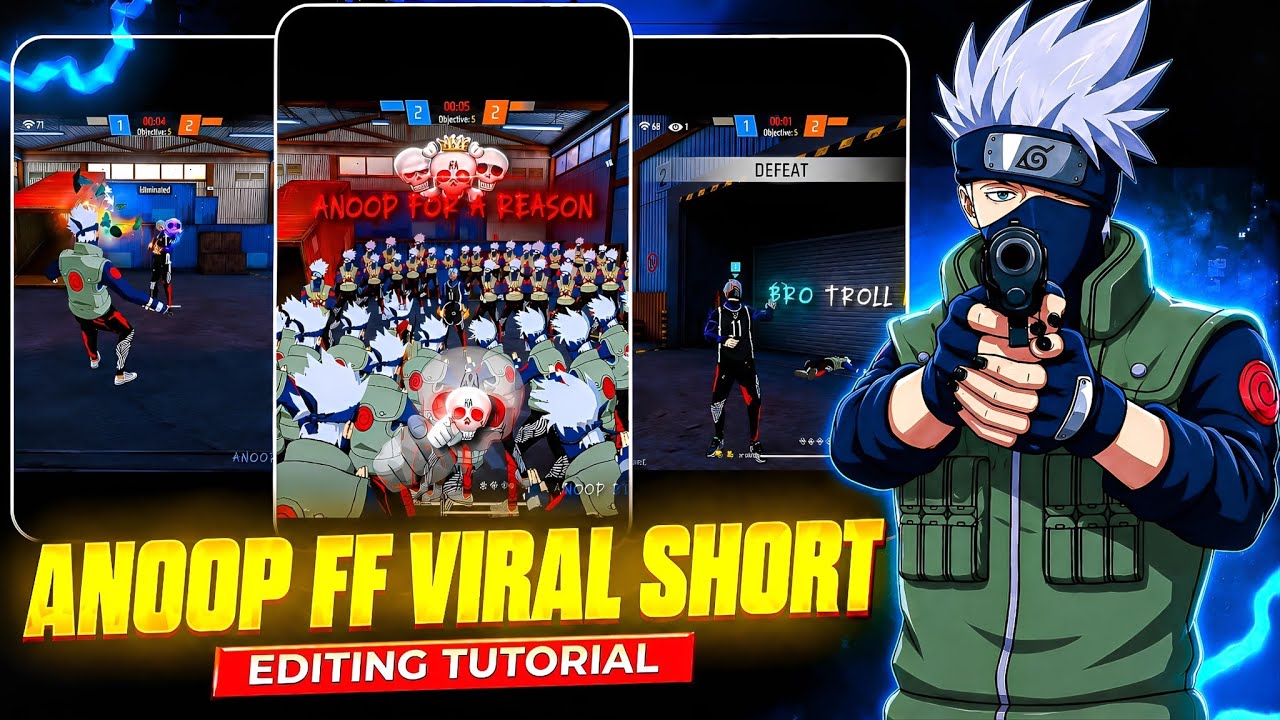 Free Fire New Viral Shorts Editing Tutorial 😱🔥@AnoopEdix 