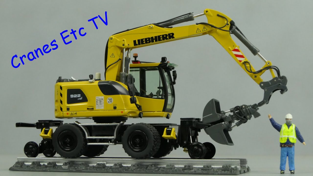 NZG Liebherr A 922 Road / Rail Excavator by Cranes Etc TV