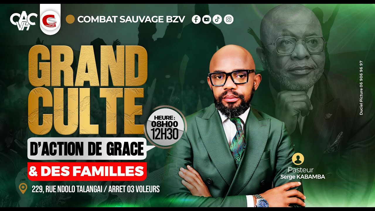 CULTE DOMINICAL DIMANCHE 25/01/2026