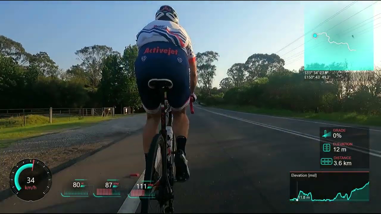 [Indoor Cycling Motivation] Road Bike Australia North Richmond to Kenthurst