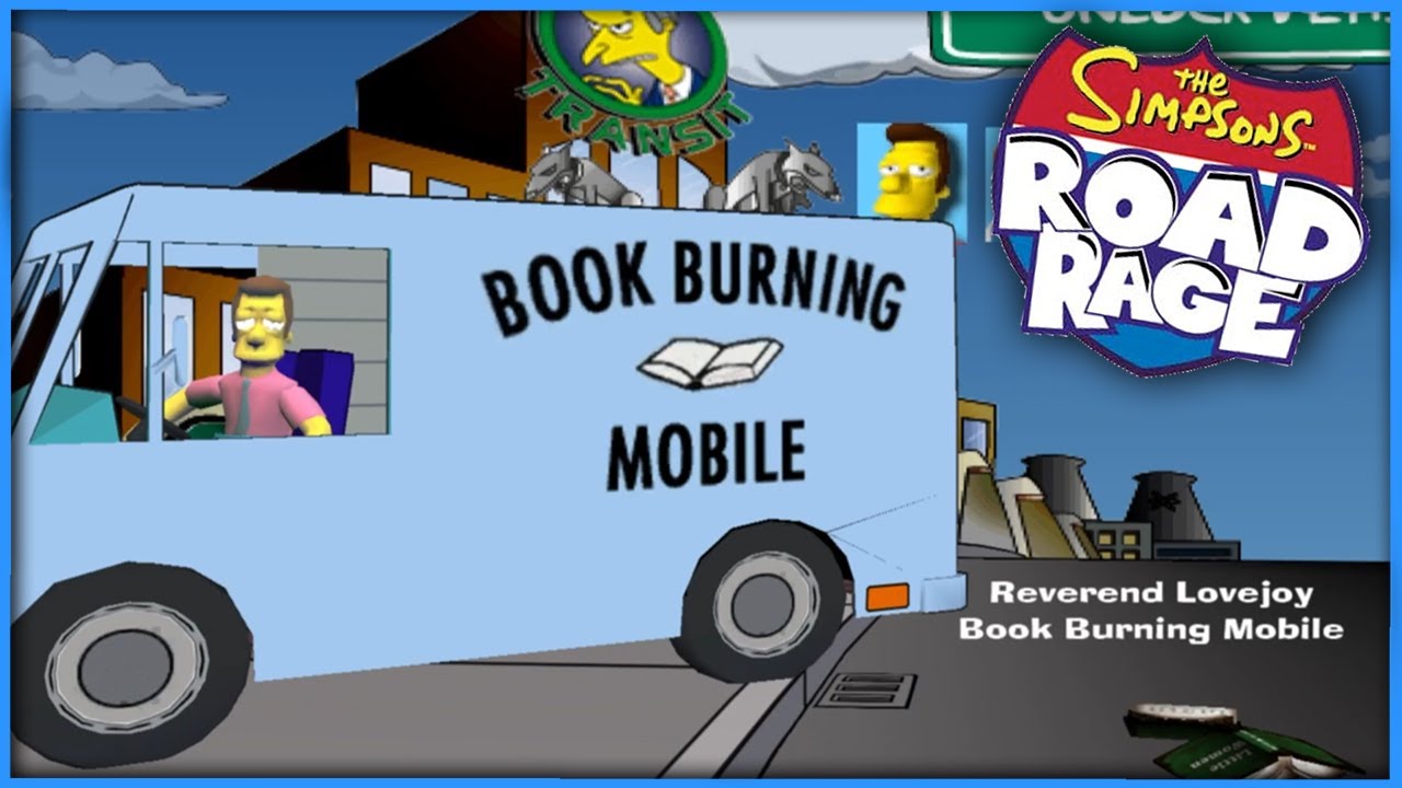 Simpsons: Road Rage (XBOX) | Reverend Lovejoy | 100% Playthrough (No Commentary)